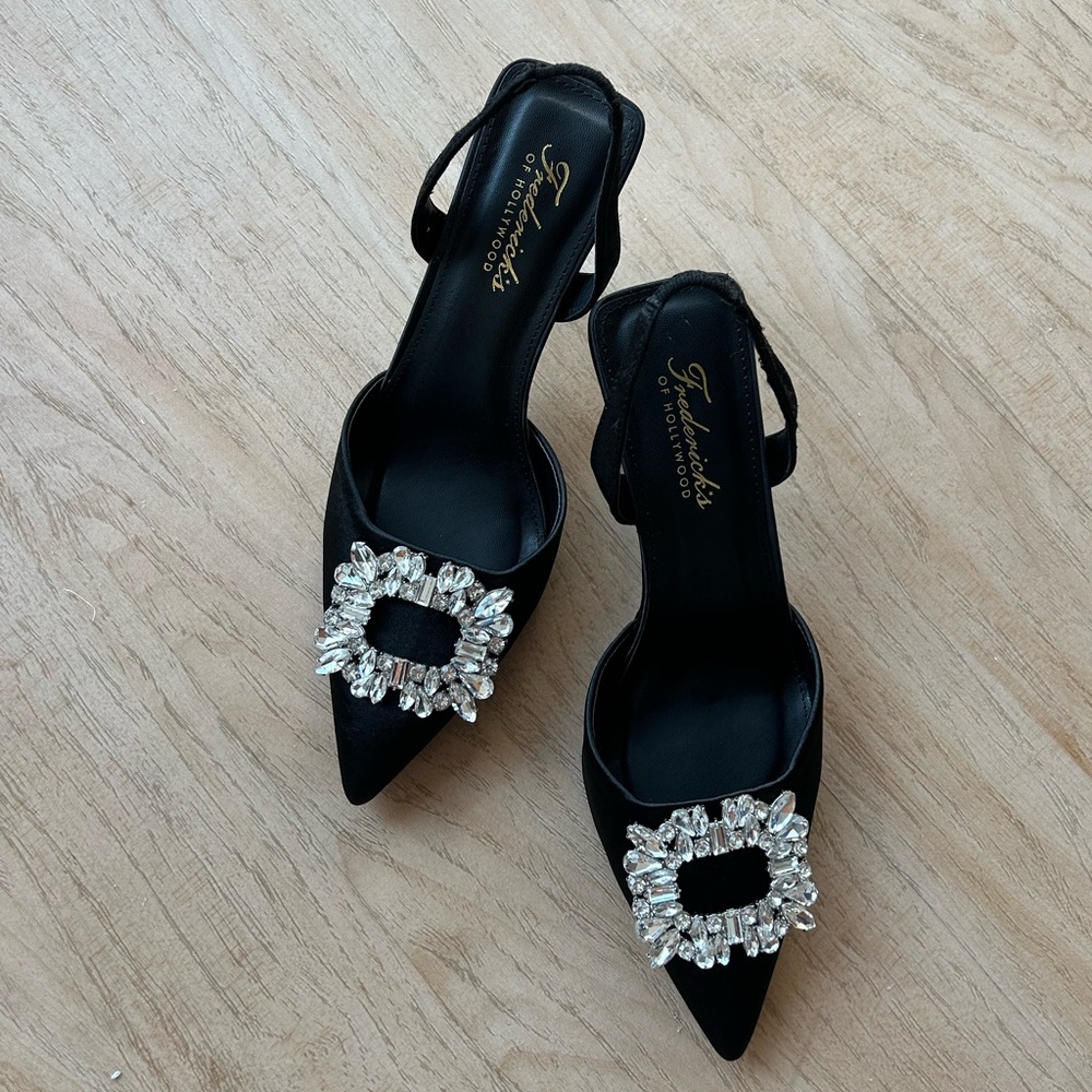 Slingback Embellished Pumps